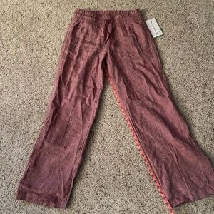 Athleta Cabo linen wide leg pant‎